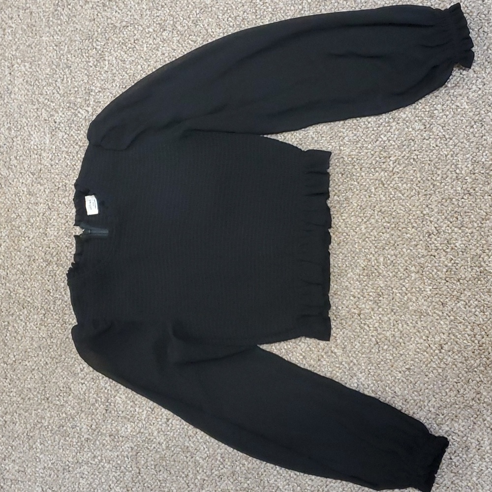 Wilfred Aritzia Black Blouse Size XXS